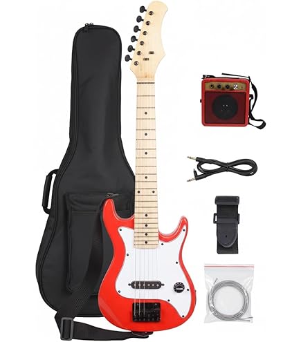 LyxPro 30 Inch Electric Guitar and Starter Kit for Kids with 3/4